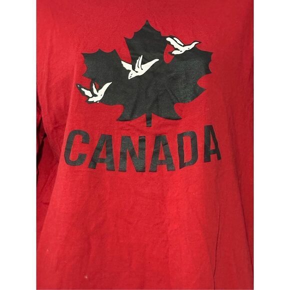 Great Condition Canada Weather Gear graphic Crew Neck Sweatshirt - Red long slee - Picture 2 of 7